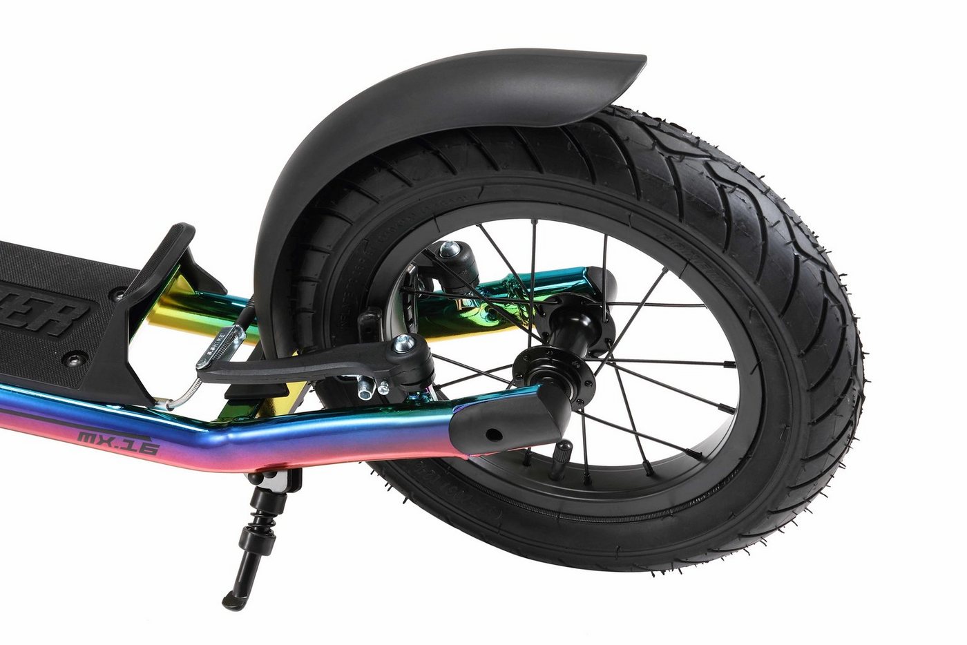 Star-Scooter Cityroller 16 Zoll, ab 8 Jahre, Kinder City Roller ab 140 cm, Jungen, Mädchen, Höhenverstellbar, Seitenständer – Bild 3 von 5