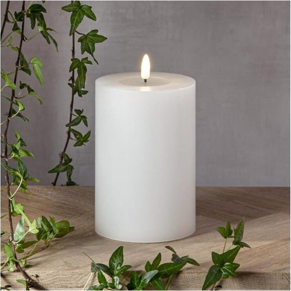 STAR TRADING LED-Kerze Echtwachs Flame Flow Big Wachsspiegel