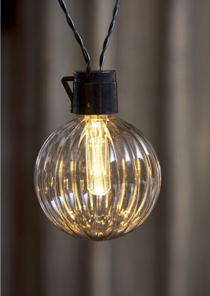 STAR TRADING LED-Lichterkette Archy, 10-flammig, 10 Kugeln aus PC mit Ø 8 cm, 3,6 m Länge plus 5 m Zuleitung, IP44 – Bild 4 von 5