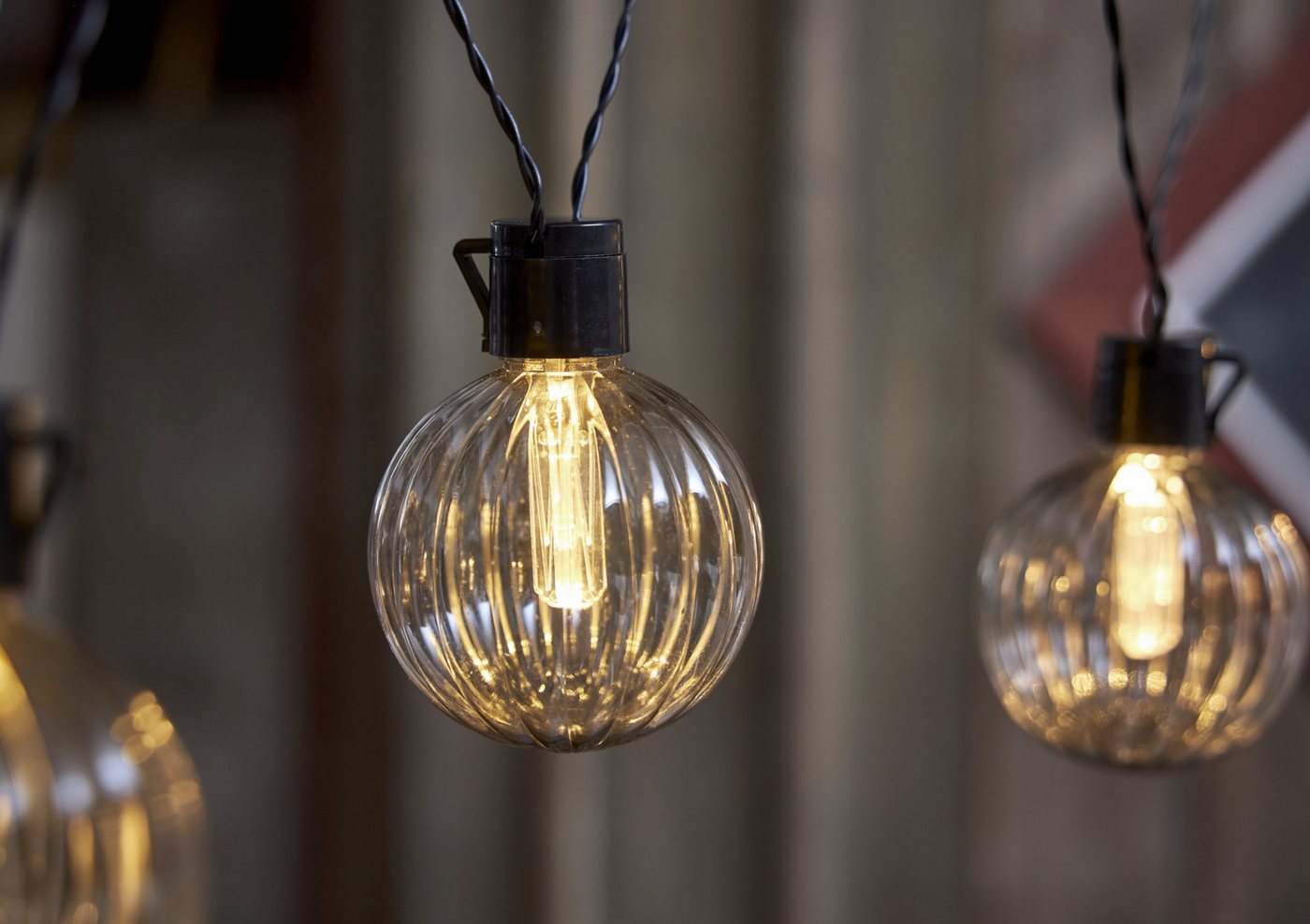 STAR TRADING LED-Lichterkette Archy, 10-flammig, 10 Kugeln aus PC mit Ø 8 cm, 3,6 m Länge plus 5 m Zuleitung, IP44 – Bild 5 von 5