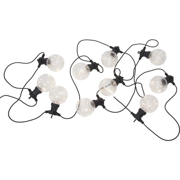 STAR TRADING LED-Lichterkette Big Circus, 10-flammig, Kunststoff, mit Haken zum Aufhängen, ca. 4,5 m, outdoor
