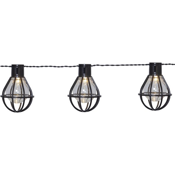 STAR TRADING LED-Lichterkette Cage, 8-flammig, ca. 2,8 m + 5 m Zuleitung, mit Trafo, outdoor, Vierfarb-Karton