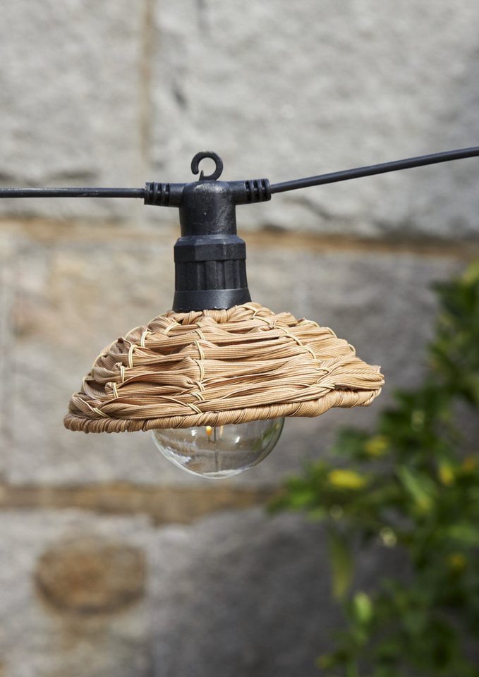 STAR TRADING LED-Lichterkette Cesta Light, 6-flammig, ca. 3,5 m lang + 3 m Zuleitung, Trafo, outdoor – Bild 3 von 4