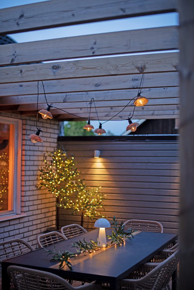 STAR TRADING LED-Lichterkette Cesta Light, 6-flammig, ca. 3,5 m lang + 3 m Zuleitung, Trafo, outdoor – Bild 4 von 4