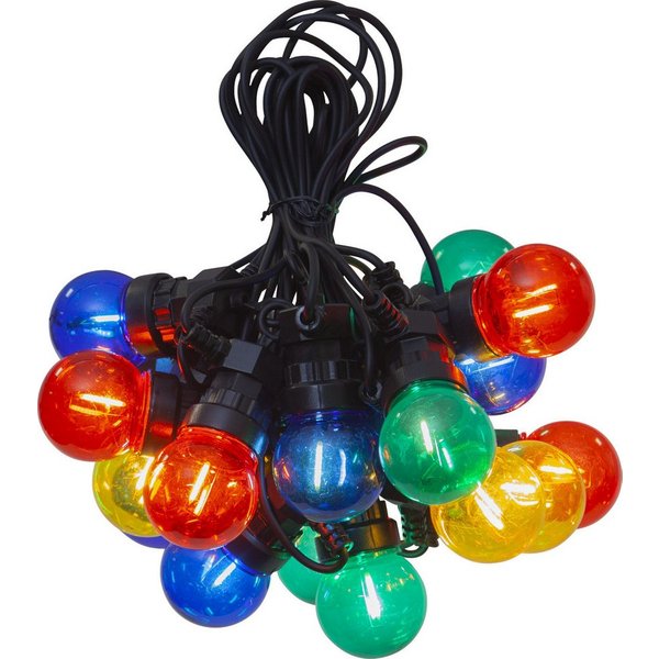 STAR TRADING LED-Lichterkette Circus Small Filament, 20-flammig, ca. 11,5x5 cm, ca. 8,55 m, Länge mit Trafo, outdoor, Vierfarb-Karton