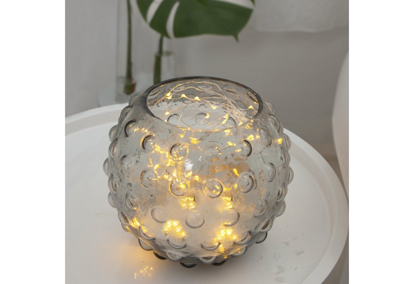 STAR TRADING LED-Lichterkette LED Drahtlichterkette Lichtbündel 10 Stränge warmweiß 80cm Innen, 80-flammig – Bild 3 von 4