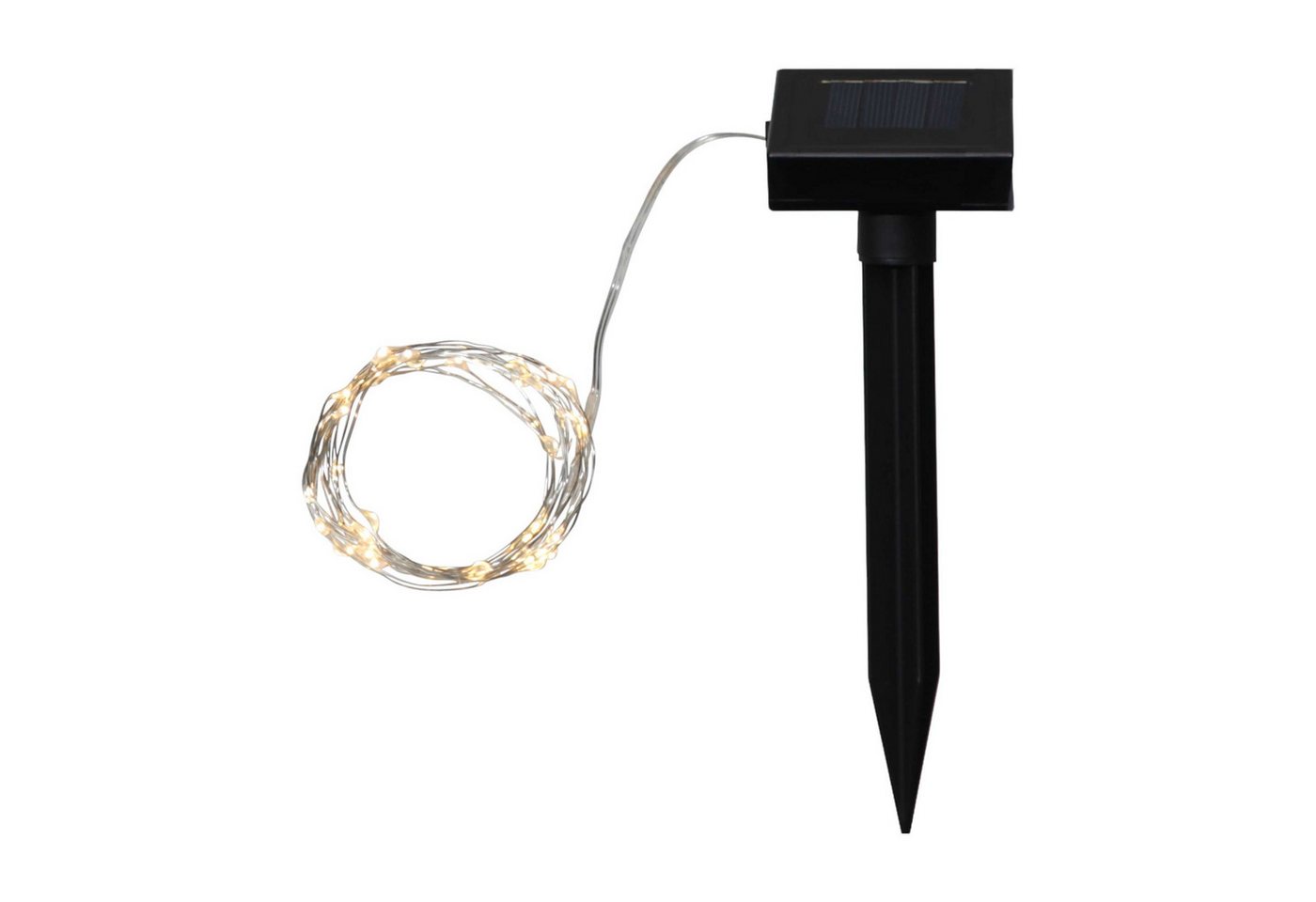 STAR TRADING LED-Lichterkette Solar Lichterkette DREW DROP 5m 50 LED warmweiß – Bild 2 von 4