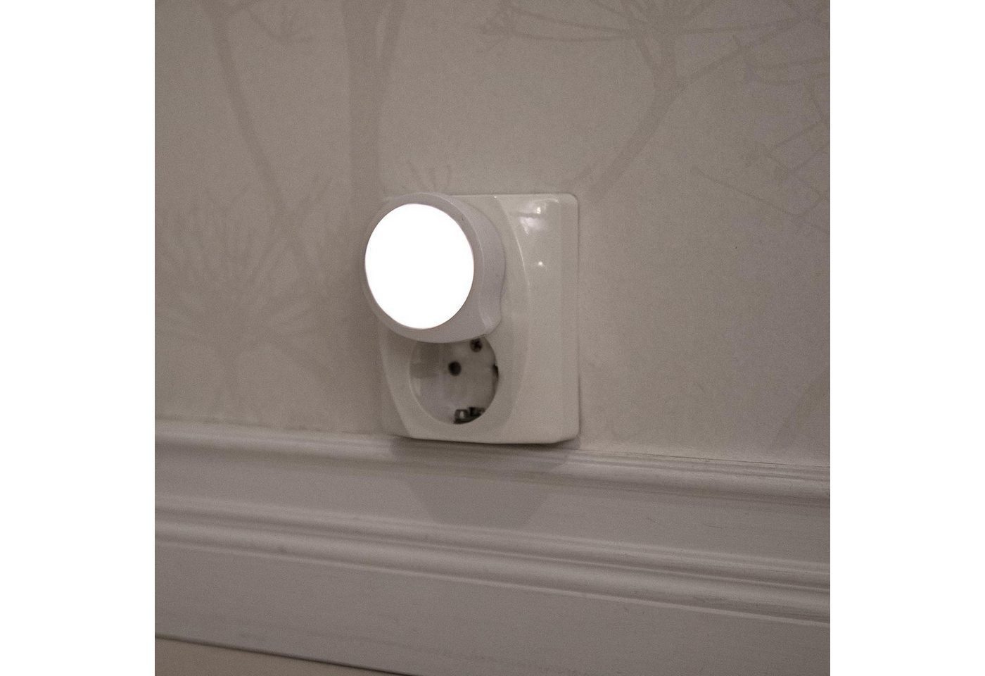 STAR TRADING LED Nachtlicht Functional, Rundes Nachtlicht,Functional' für die Steckdose, matte Lichtquelle, w – Bild 4 von 5