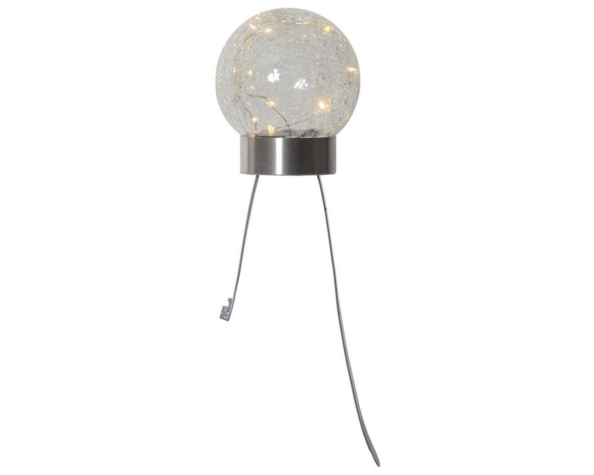 STAR TRADING LED Solarleuchte Solar Dekoration Glory, Tageslichtsensor, LED fest integriert, Warmweiß, 3-in-1-Nutzung, 10 Dewdrops, Dämmerungssensor – Bild 4 von 5