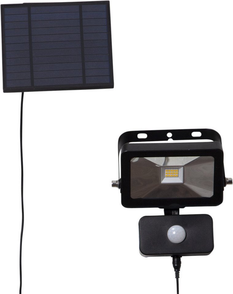 STAR TRADING LED Solarleuchte Solar-Spotlight Powerspot, Bewegungsmelder, LED fest integriert, Warmweiß, PIR- und Dämmerungssensor, bis zu 800lm bei Bewegung, 4 – Bild 3 von 5