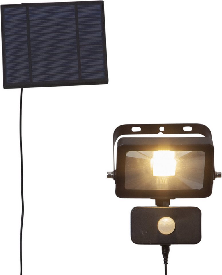 STAR TRADING LED Solarleuchte Solar-Spotlight Powerspot, Bewegungsmelder, LED fest integriert, Warmweiß, PIR- und Dämmerungssensor, bis zu 800lm bei Bewegung, 4 – Bild 4 von 5