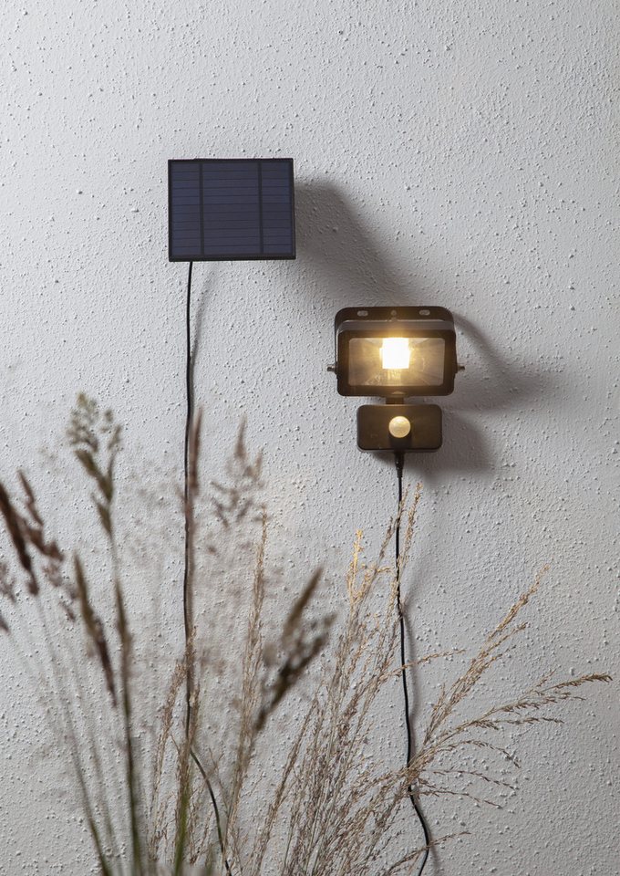 STAR TRADING LED Solarleuchte Solar-Spotlight Powerspot, Bewegungsmelder, LED fest integriert, Warmweiß, PIR- und Dämmerungssensor, bis zu 800lm bei Bewegung, 4 – Bild 5 von 5