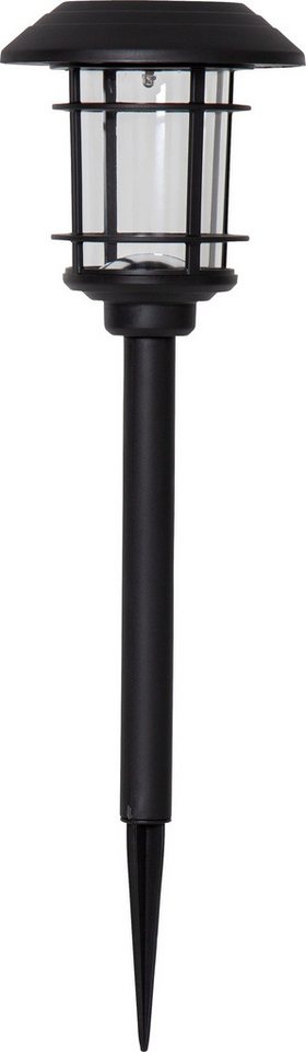 STAR TRADING LED Solarleuchte Solar-Wegleuchte Fride, Tageslichtsensor, LED fest integriert, Warmweiß, 3er-Set, Dämmerungssensor, Bollard-Optik – Bild 3 von 5