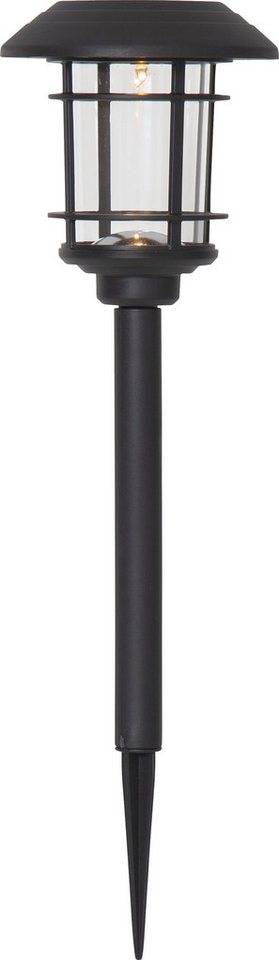 STAR TRADING LED Solarleuchte Solar-Wegleuchte Fride, Tageslichtsensor, LED fest integriert, Warmweiß, 3er-Set, Dämmerungssensor, Bollard-Optik – Bild 4 von 5