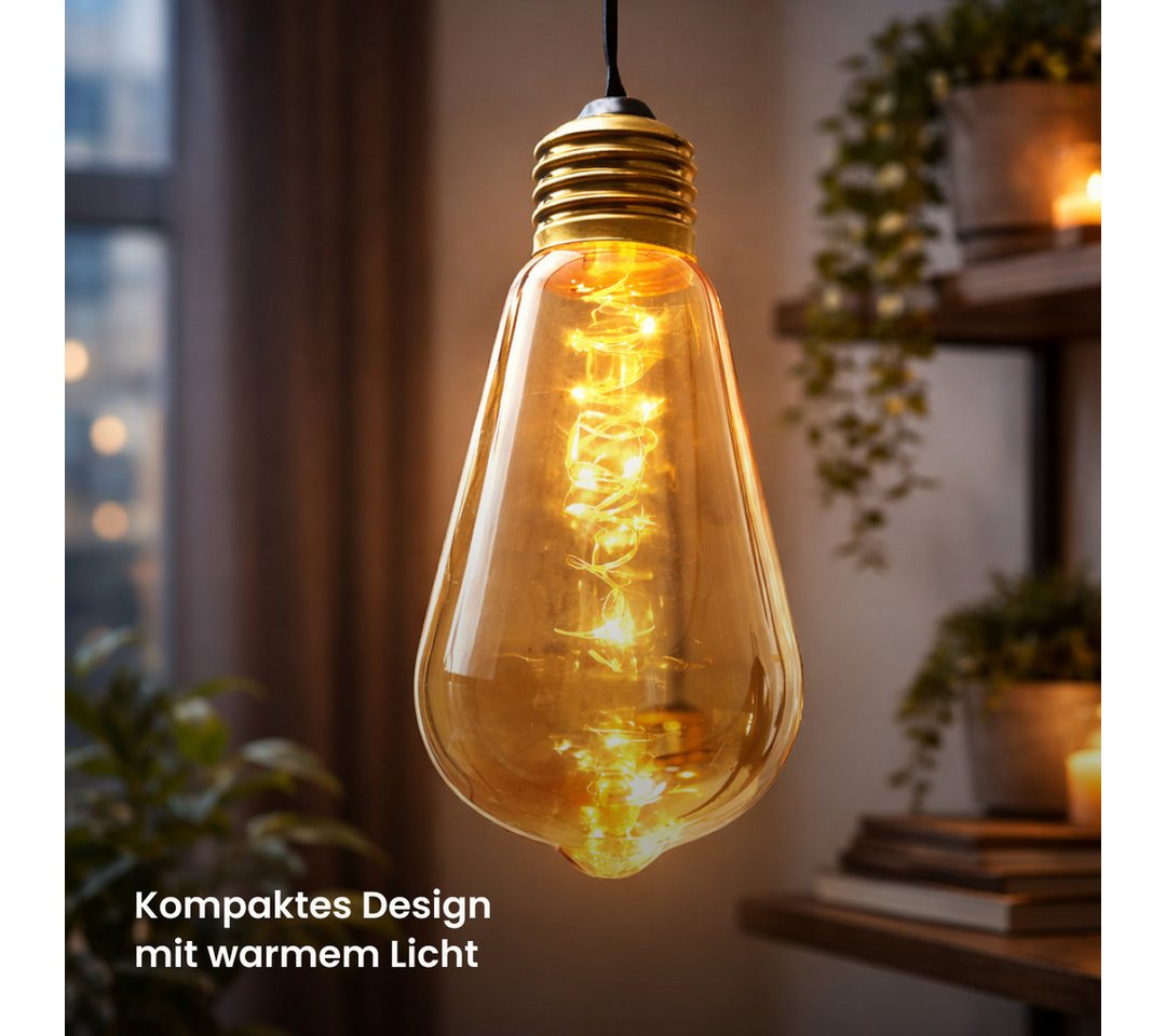 STAR TRADING Pendelleuchte Glow, Gemütliche Flammen-Atmosphäre: Tanzender LED-Flammen-Effekt in warmem – Bild 3 von 5