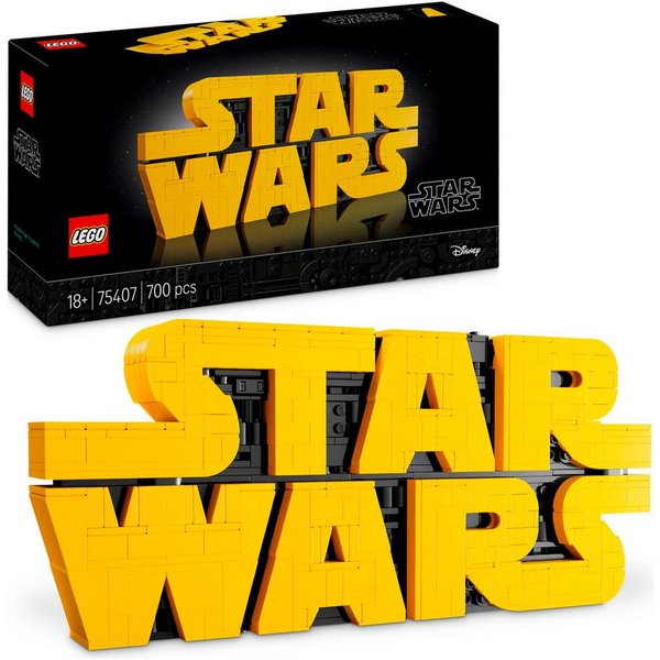 LEGO® Star Wars Logo aus LEGO Steinen (75407), LEGO Star Wars ™ Konstruktionsspielsteine, (700 St), Made in Europe