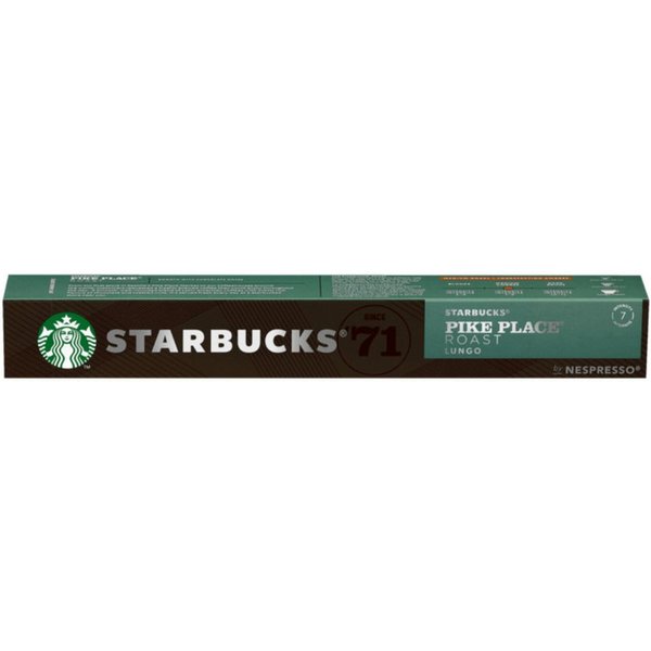 Starbucks Kaffee, Starbucks Pike Place Roast Lungo by Nespresso Kaffeekapseln 53g