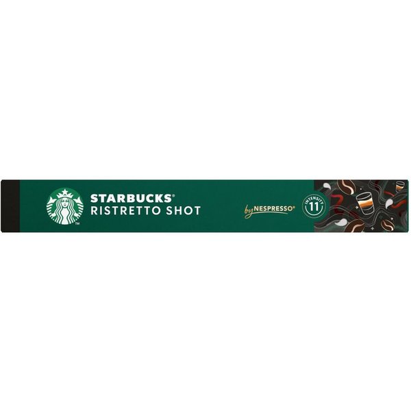 Starbucks Kaffee, Starbucks Ristretto Shot by Nespresso 10 Kapseln Packung 57g