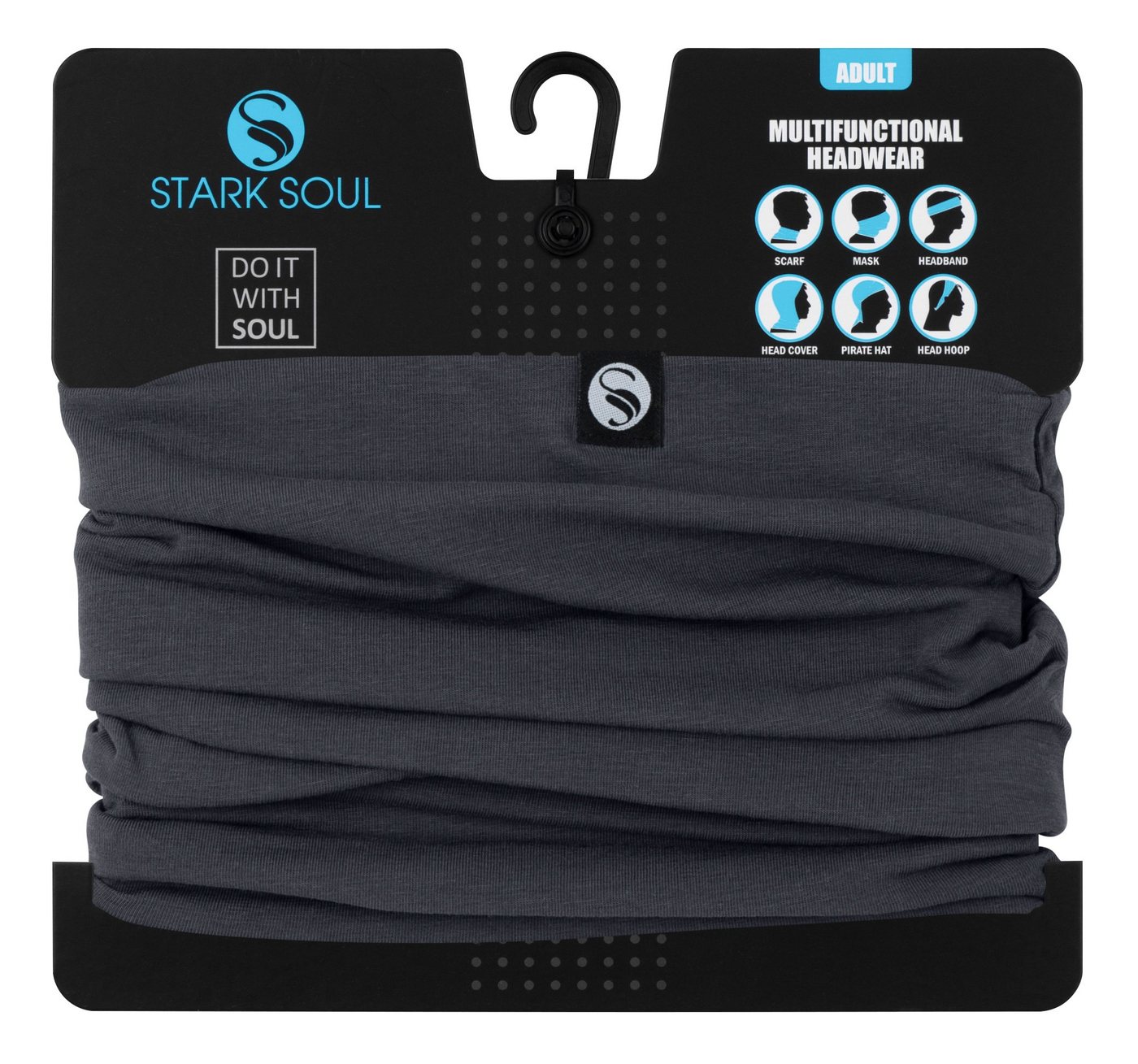 Stark Soul® Multifunktionstuch Solid Cotton, Neckwarmer – Bild 4 von 5