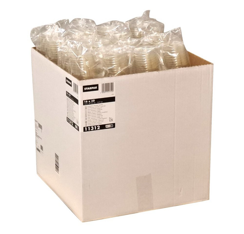 Starpak Becher 50 Trinkbecher "Hurricane", PET 0,4 l Ø 9,5 cm · 12,9 cm glasklar – Bild 4 von 4