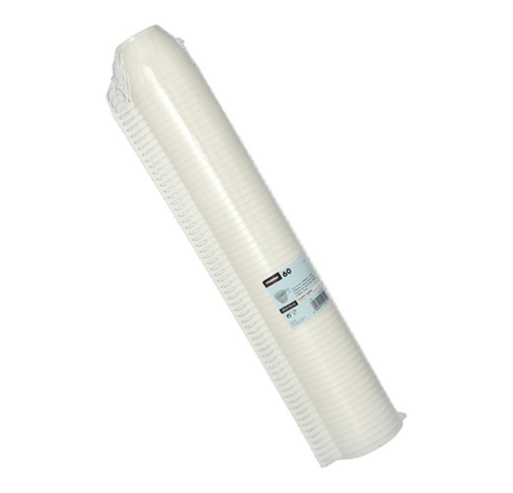 Starpak Becher 60 Kaffeetassen, PS 0,18 l Ø 7,8 cm · 6 cm weiss – Bild 3 von 3