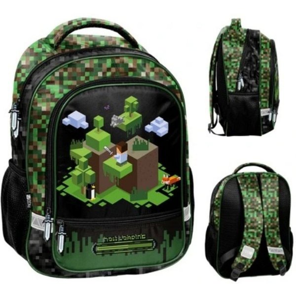 Starpak Schulrucksack Leichter, ergonomischer Schulrucksack für Jungen mit Pixel-Game-Motiv.