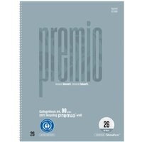 Staufen "Premio" Collegeblock DIN A4 kariert, 80 Blatt, 90 g/m², Lineatur 26