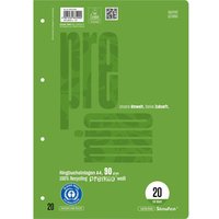 Staufen "Premio" Ringbucheinlage DIN A4 blanko, 50 Blatt, Lineatur 20