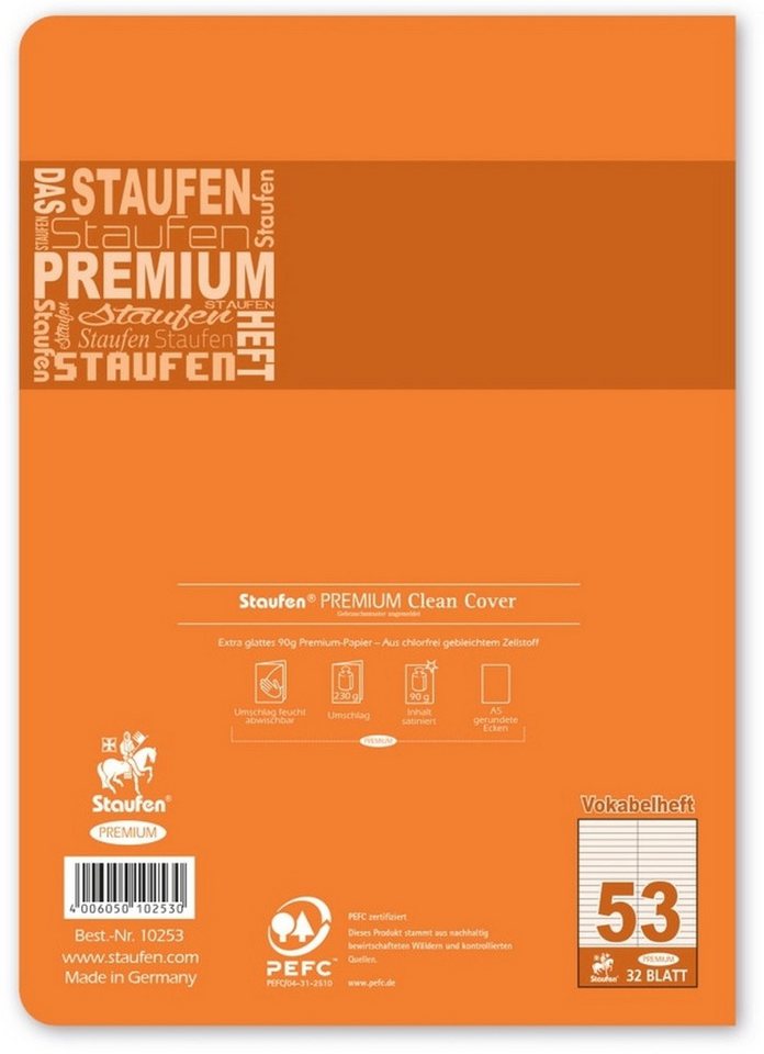 Staufen Schulheft Vokabelheft Premium A5 32 Blatt – Bild 2 von 5