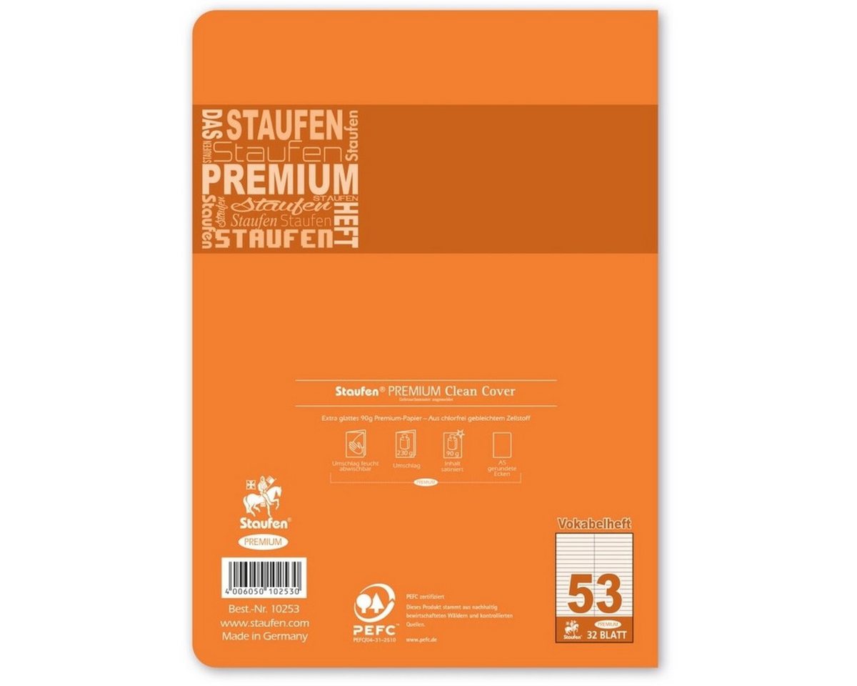 Staufen Schulheft Vokabelheft Premium A5 32 Blatt – Bild 3 von 5