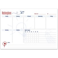 Staufen Wochenplaner aus Recyclingpapier DIN A4 quer, 52 Blatt, 90 g/m²