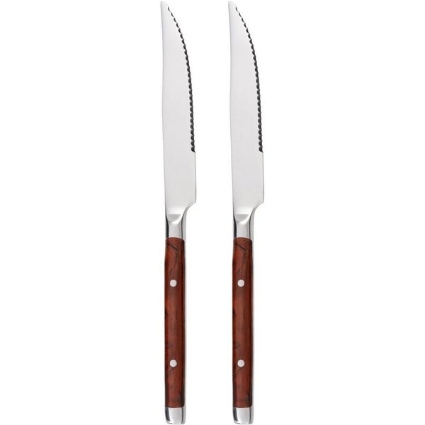 GRÄWE Steakmesser GRÄWE Steakmesser 2er-Set Bamberg braun
