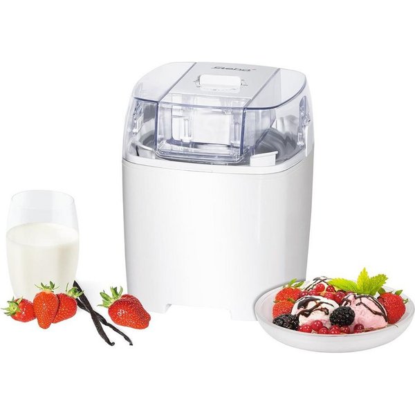 Steba Eismaschine Eismaschine IC 20 Eiscrememaschine Speiseeis Maker, Timer 1,5 Liter Isolierbehälter spühlmaschinengeeignet