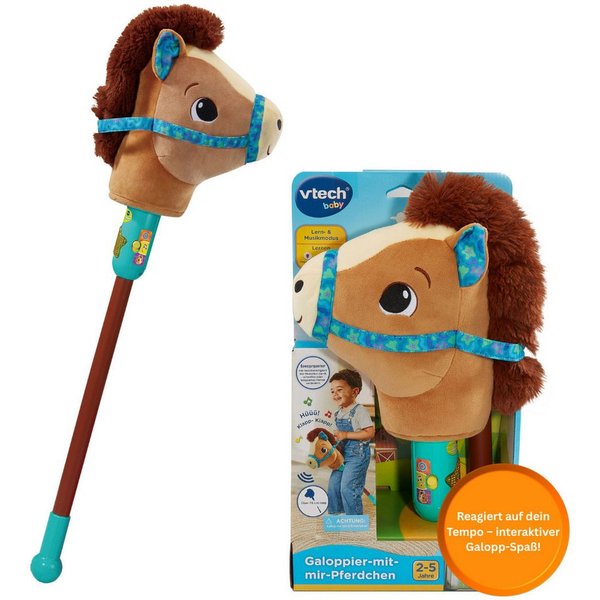 Vtech® Steckenpferd Vtech Baby, Galoppier-mit-mir-Pferdchen, mit Soundeffekten