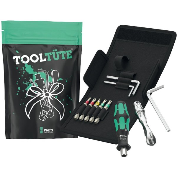 Wera Steckschlüssel Wera Werkzeugset Tooltüte 10-teilig