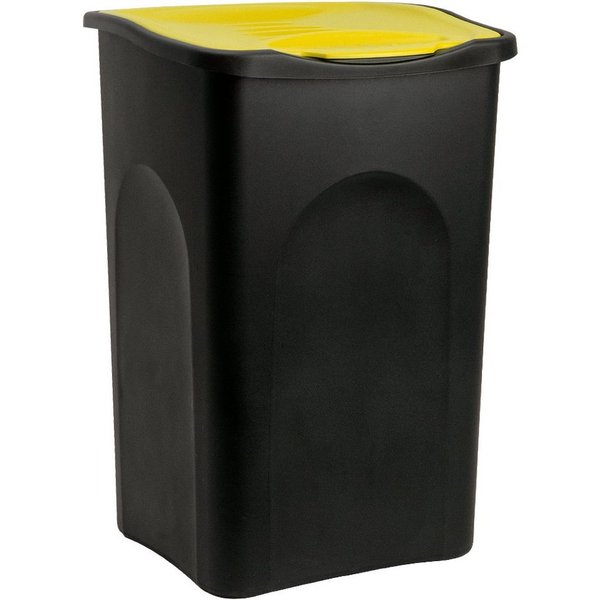 Stefanplast Mülleimer, 50 L Abfallbehälter 56x37x39cm Papierkorb Mülltrennung