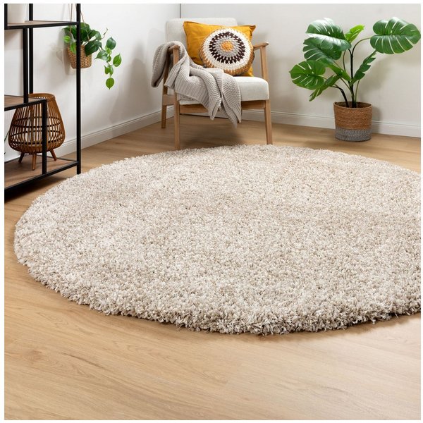 Steffensmeier Hochflor-Teppich Ragolle Twilight - Rund, rund, Original Ragolle Hochflorteppich Shaggy