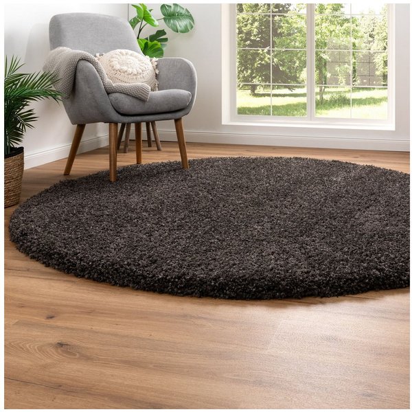 Steffensmeier Hochflor-Teppich Ragolle Twilight - Rund, rund, Original Ragolle Hochflorteppich Shaggy