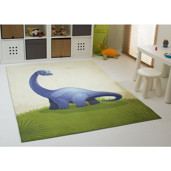 Steffensmeier Kinderteppich Denni, Rechteckig, Dino, Kinderzimmer