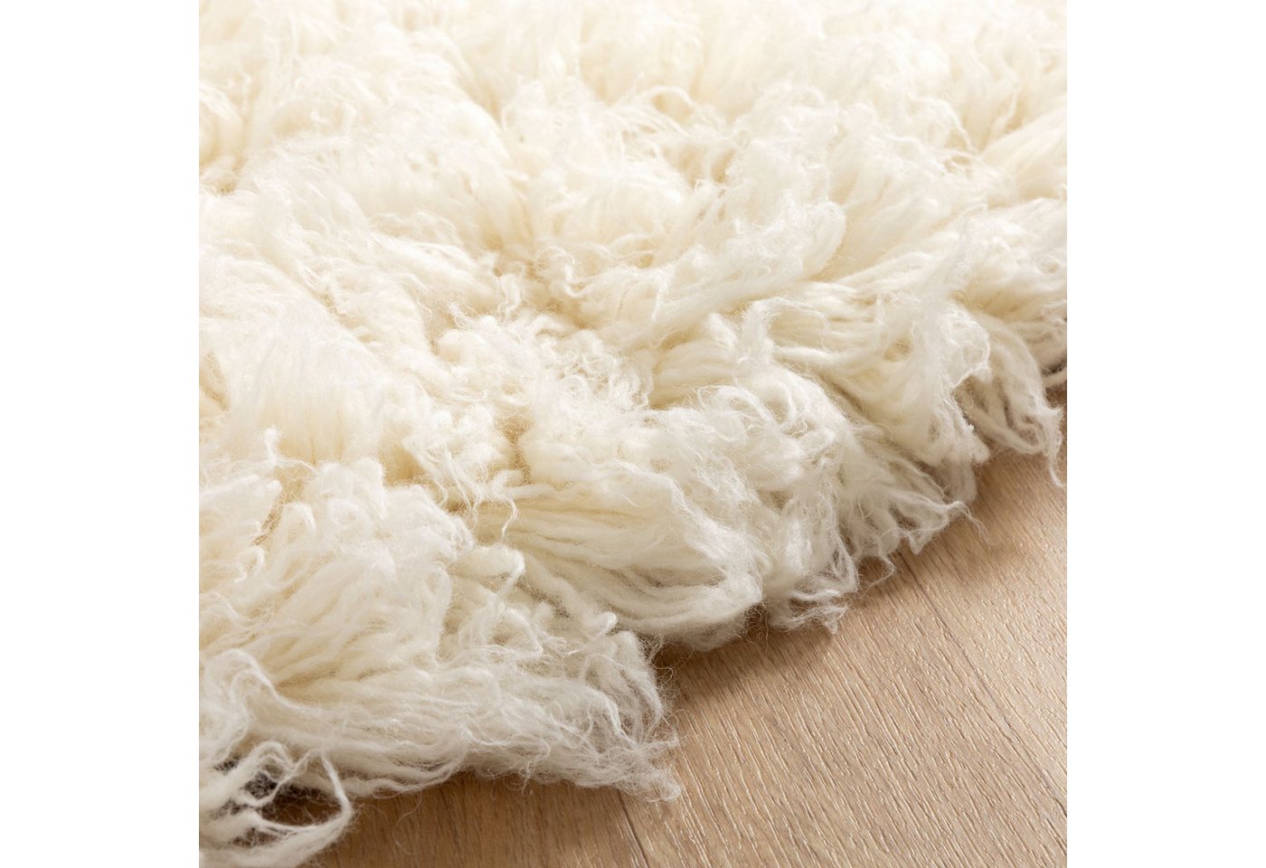 Steffensmeier Wollteppich Flokati 1500, rund, original griechischer Flokati Teppich – Bild 5 von 5