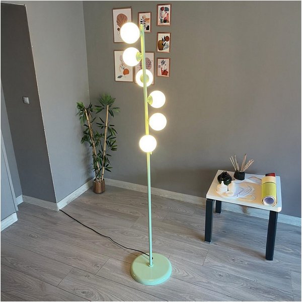 Bamyum Stehlampe Bamyum Modern Dekorative Metall Stehlampe, ohne Leuchtmittel, G9, verstellbarer Lampenschirm, Stehluchte mit Ablage