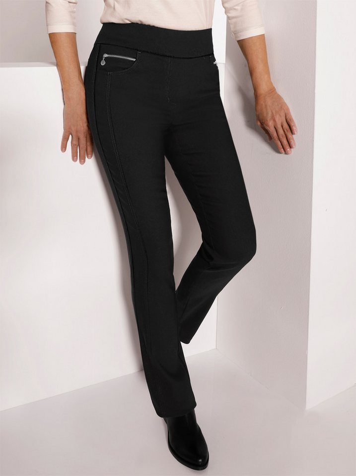 Stehmann Jerseyhose Edel-Stretch-Hose leicht vertieft – Bild 4 von 5