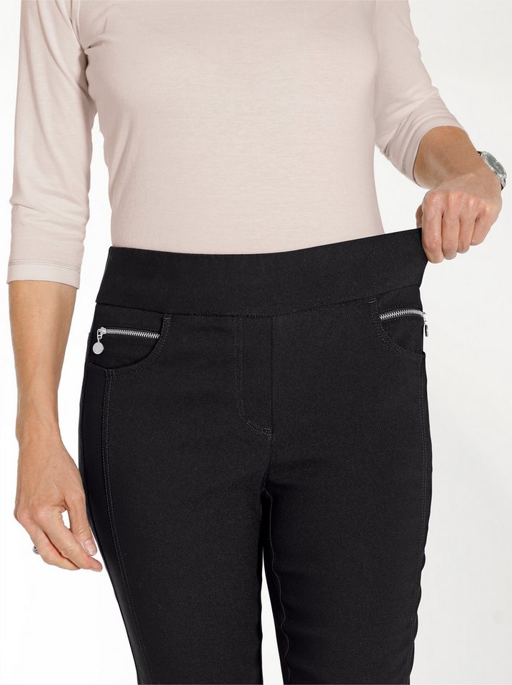 Stehmann Jerseyhose Edel-Stretch-Hose leicht vertieft – Bild 5 von 5