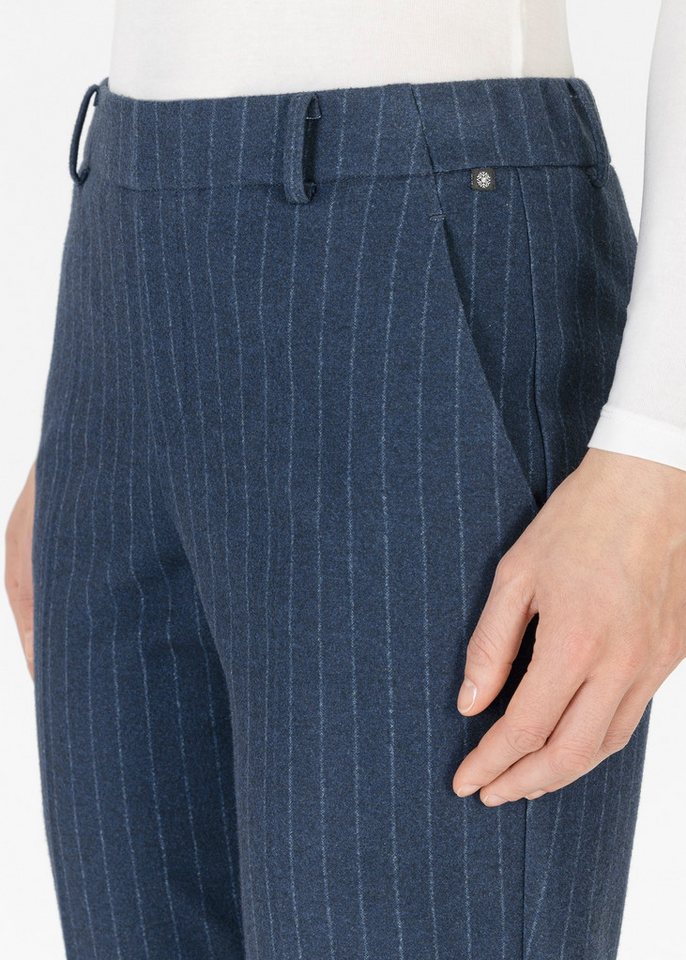 Stehmann Stoffhose mit Nadelstreifen, aus Viskose und Elasthan – Bild 4 von 5