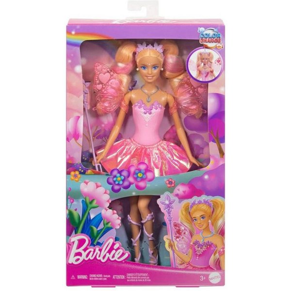 Mattel® Stehpuppe Mattel JCP76 - Barbie - Fee mit Farbwechseleffekt bei Flügeln und Out