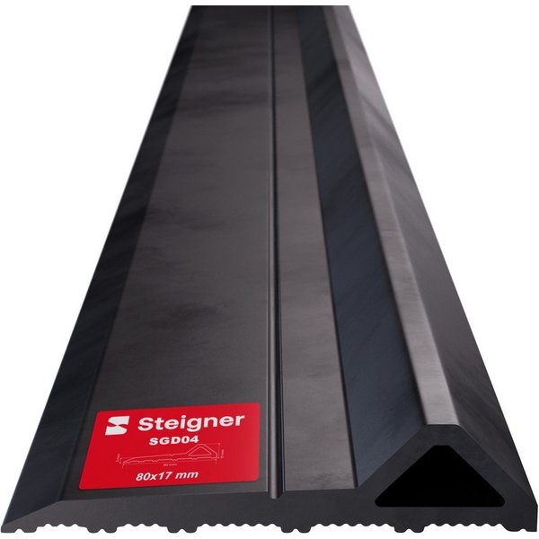 STEIGNER Dichtungsband Garagentor Dichtung unten Premium-EPDM 1m passend für Hörmann, wasserdicht Zugluftstopper wetterfest UV-beständig SGD04