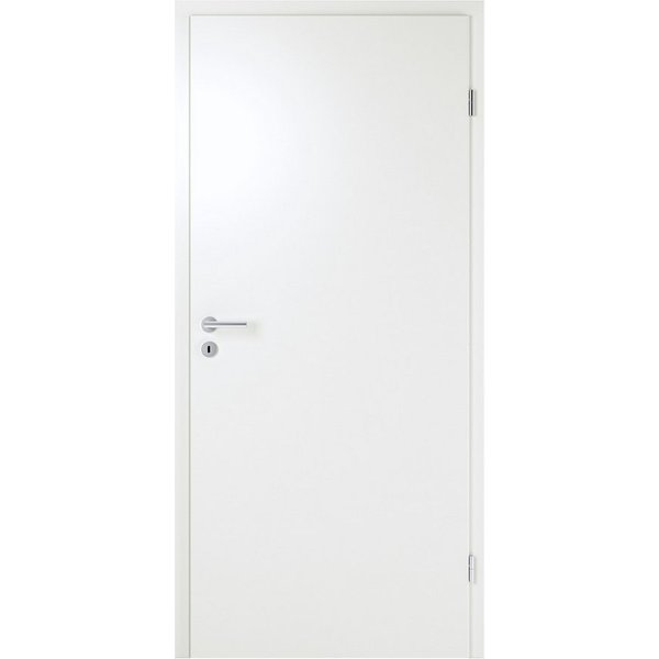 steinau Zimmertür Basic CPL Komplett-Set, Zarge + Edelstahl-Drückergarnitur (Set, Türblatt, Zarge und Edelstahl-Drückergarnitur im Set), Baurichtmaß 2000 x 750 