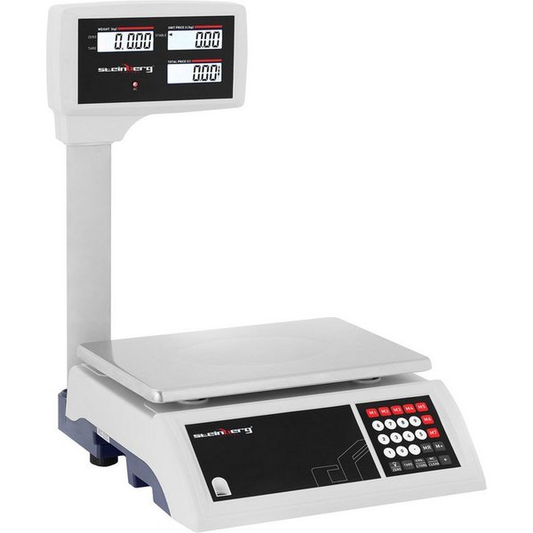 Steinberg Systems Präzisionswaage Kontrollwaage 30 kg/ 5 g Hochanzeige Preisrechenwaage Ladenwaage Markt