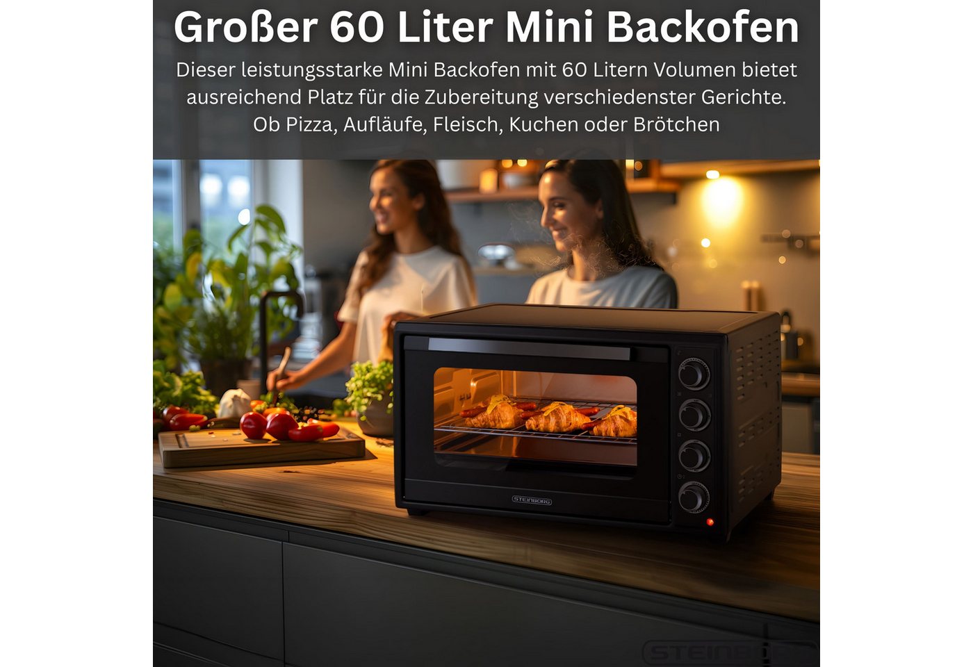 STEINBORG Minibackofen SB-3019, 60L – Bild 2 von 5