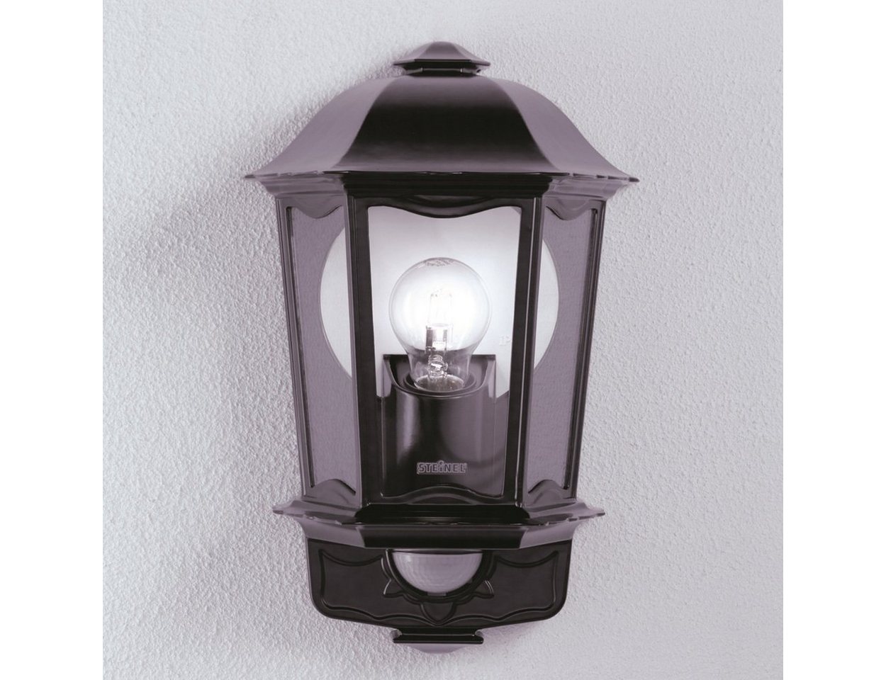 steinel Außen-Wandleuchte L 190, Bewegungsmelder, Leuchtdauer einstellbar, Nachtlichtfunktion, Softlichtstart, Tageslichtsensor, mehrere Helligkeitsstufen, Leuc – Bild 2 von 5